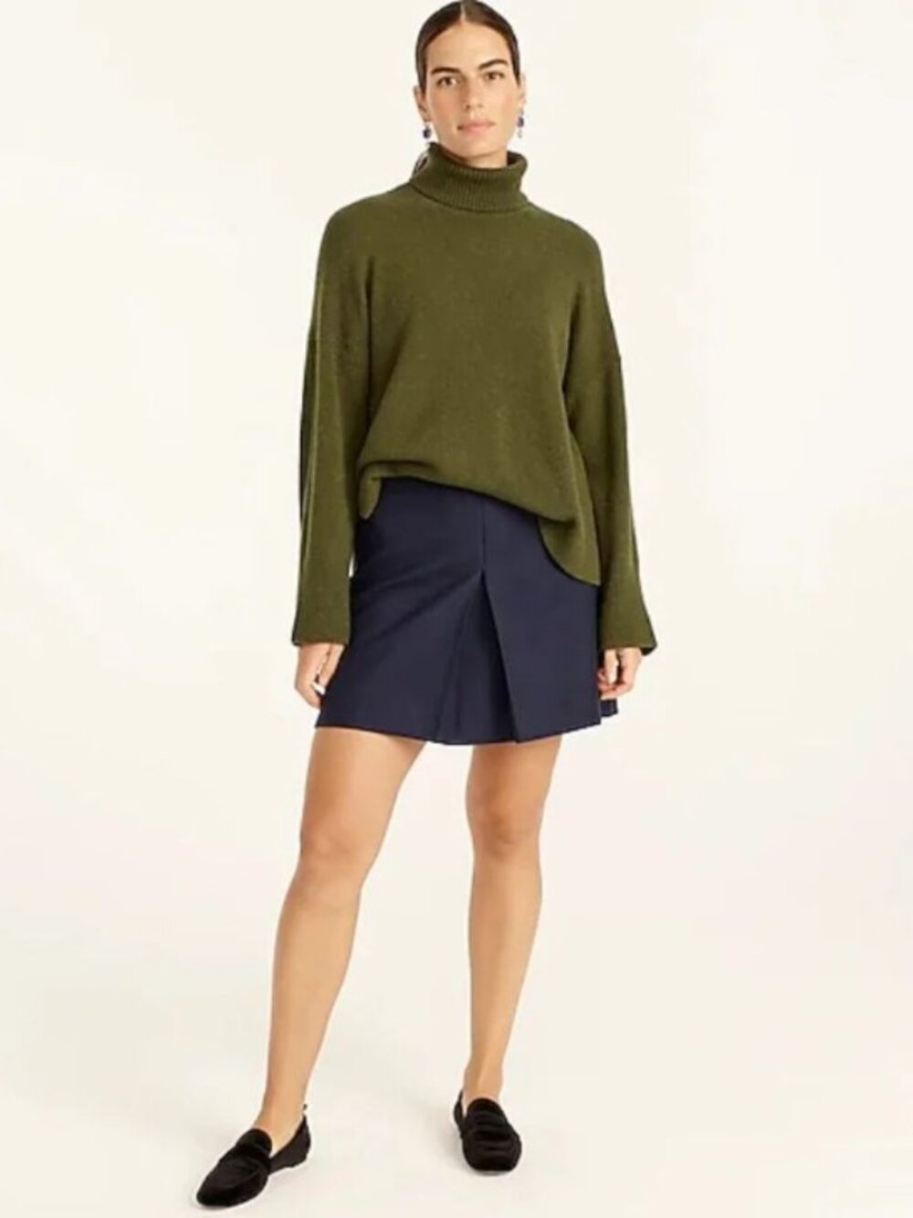 J. Crew Turtleneck Sweater in Supersoft Yarn in Huntington Green